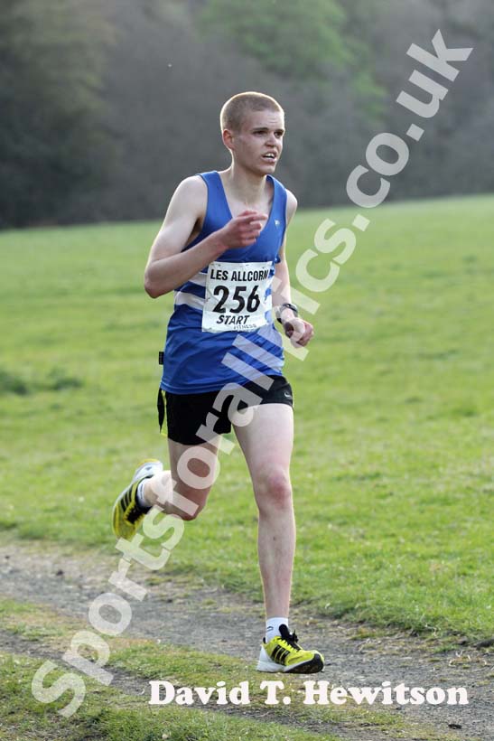 Sam Hancox (Morpeth) 3rd in the Les Allcorn Memorial 10k, Alnwick.